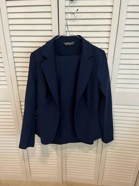 Allegra K Women's Navy Blazer Jacket